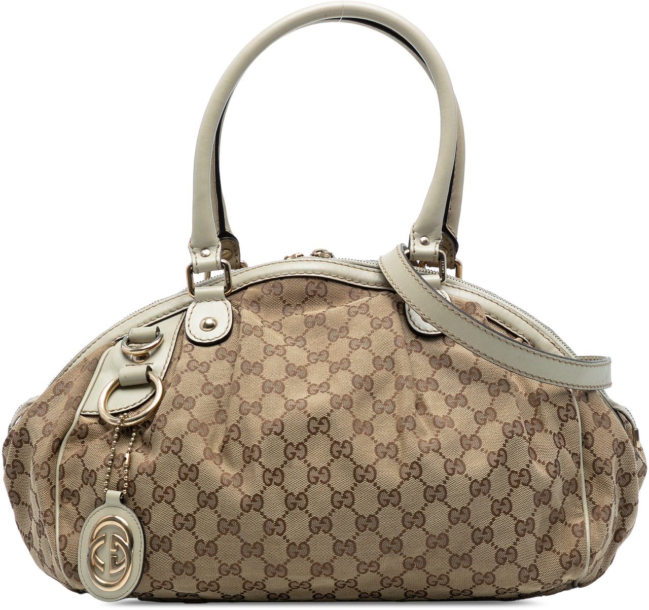 Gucci GG Canvas Sukey Satchel Bruin