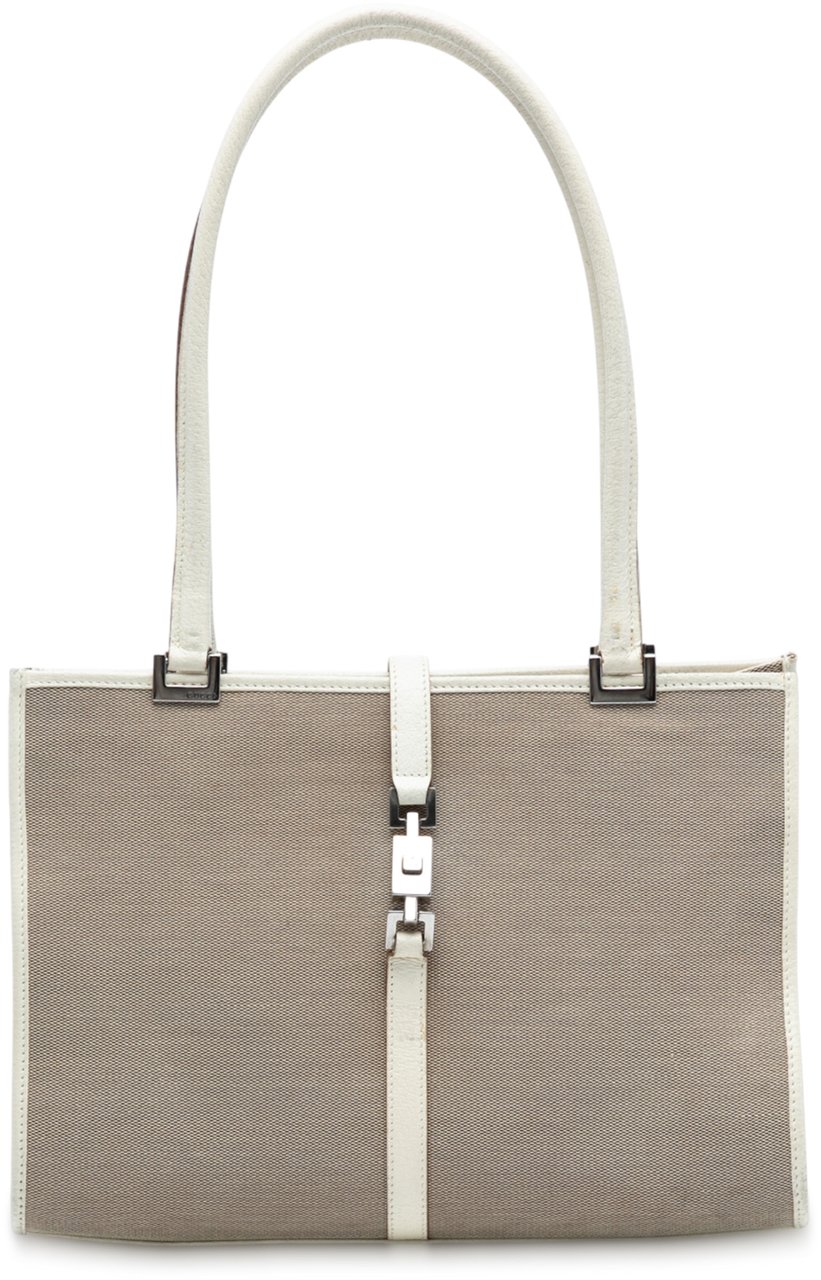 Gucci GG Canvas Jackie Tote Bruin