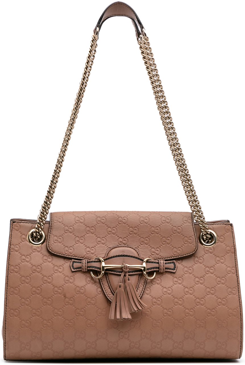 Gucci Large Guccissima Emily Shoulder Bag Roze