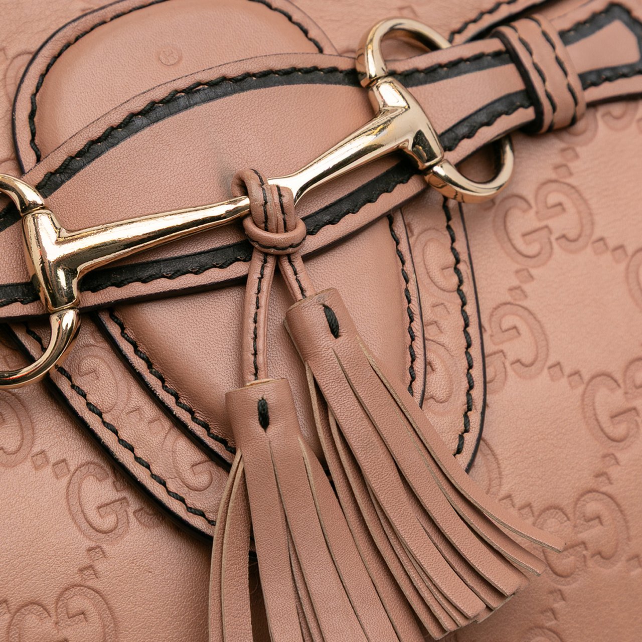 Gucci Large Guccissima Emily Shoulder Bag Roze