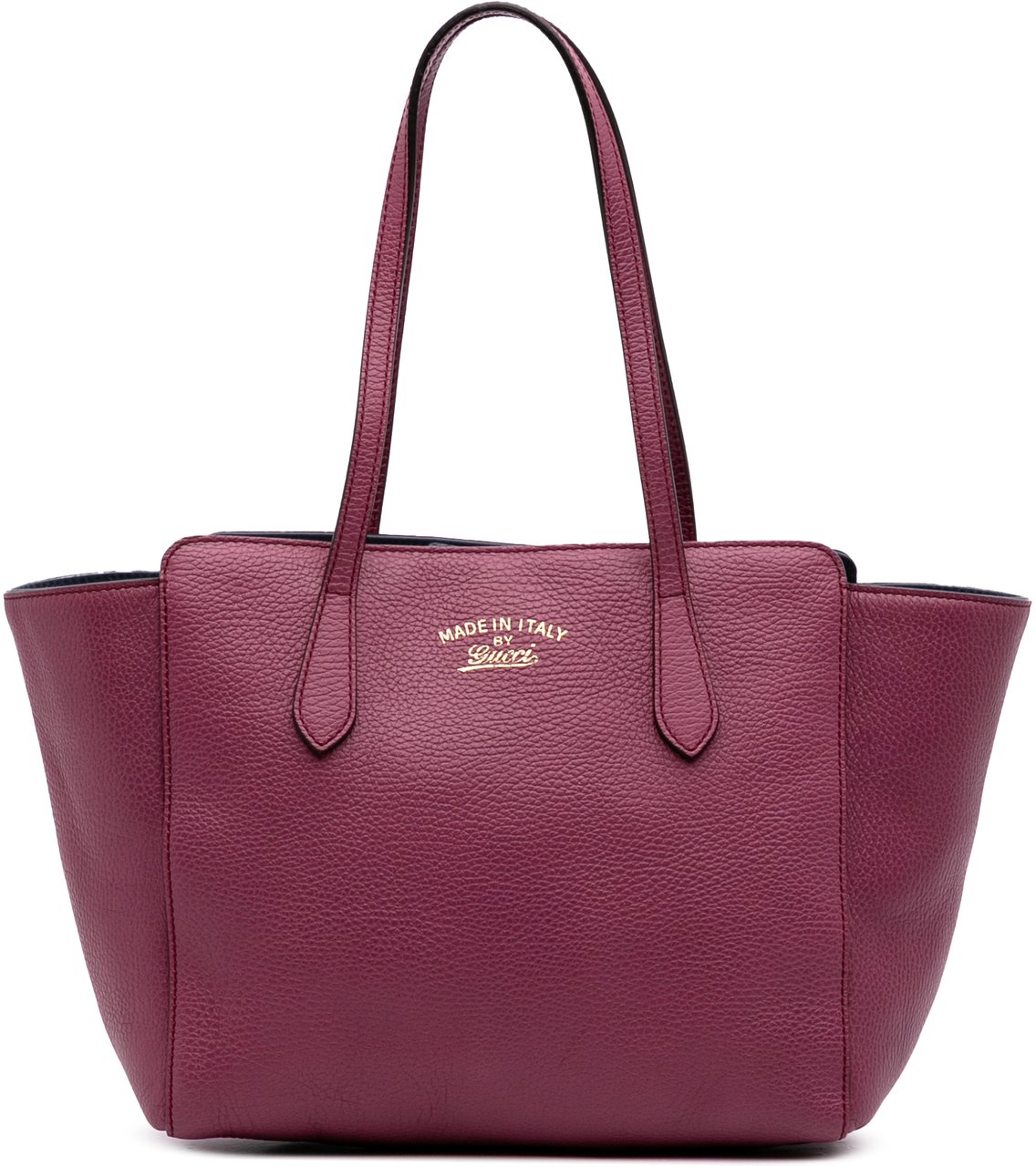 Gucci Medium Dollar Calfskin Swing Tote Paars