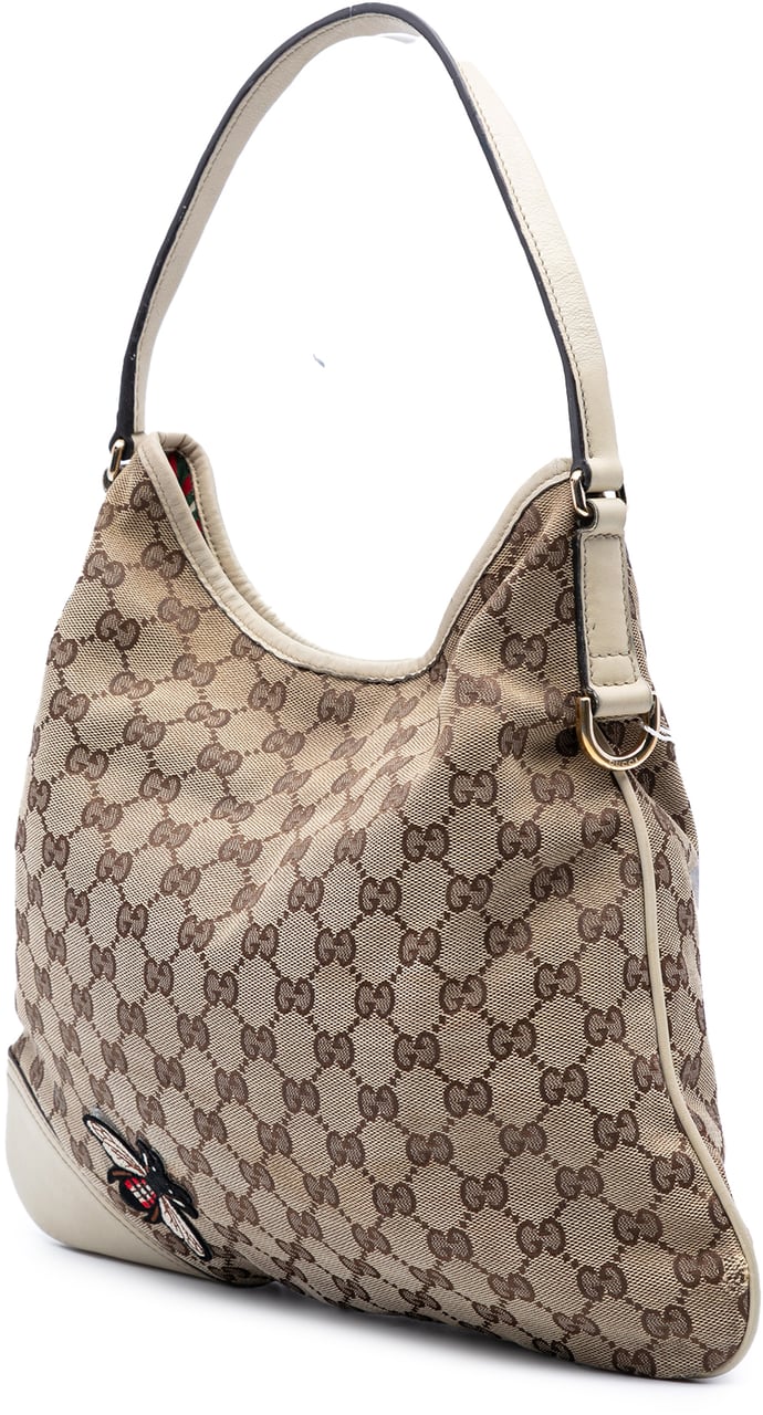 Gucci GG Canvas New Britt Hobo Bruin