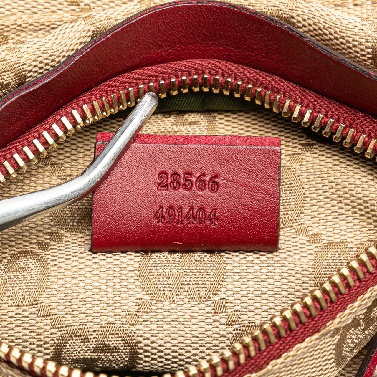 Gucci GG Canvas Web Double Pocket Belt Bag Bruin