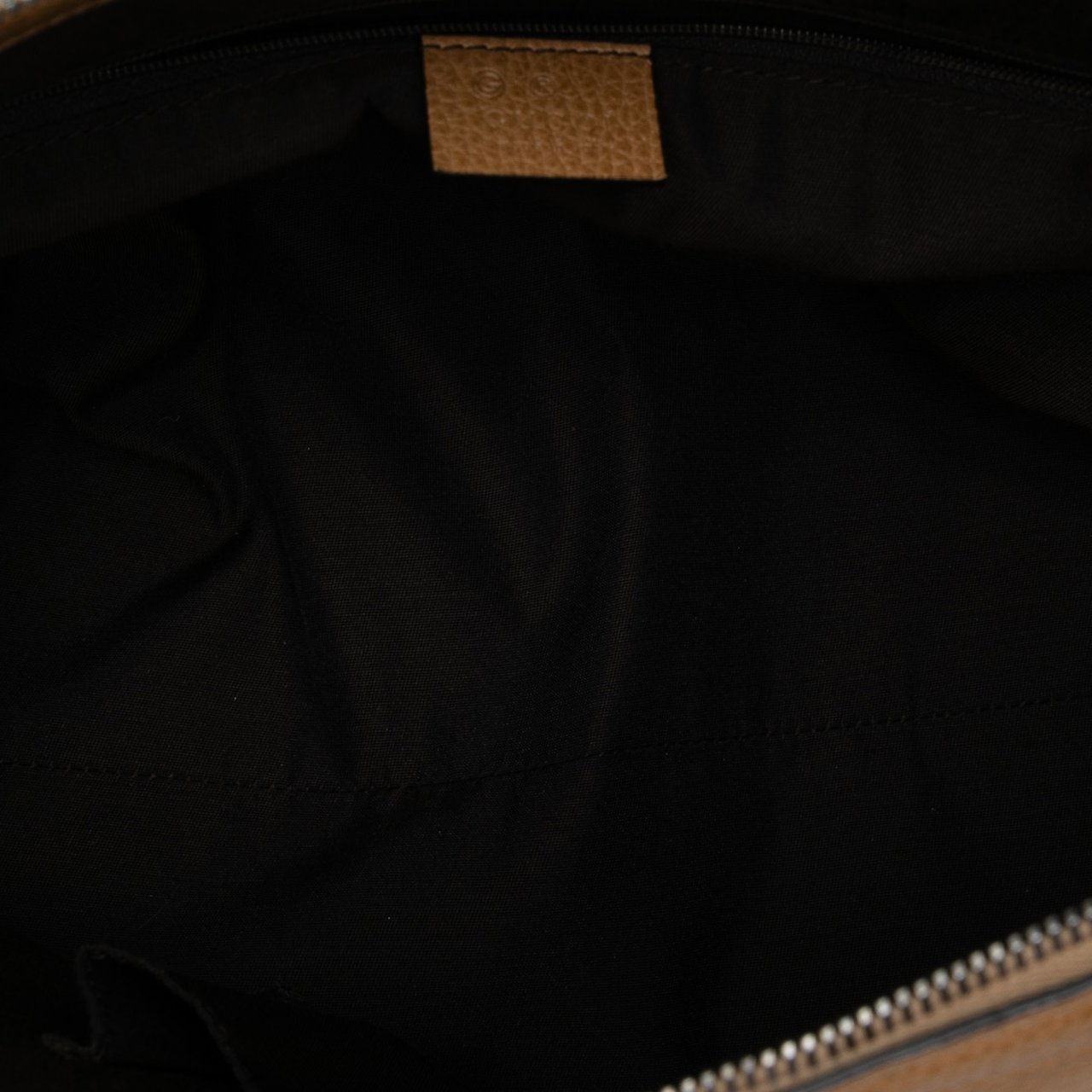 Gucci Leather GG Charm Dome Satchel Bruin