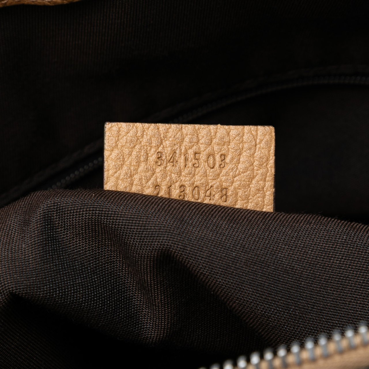 Gucci Leather GG Charm Dome Satchel Bruin