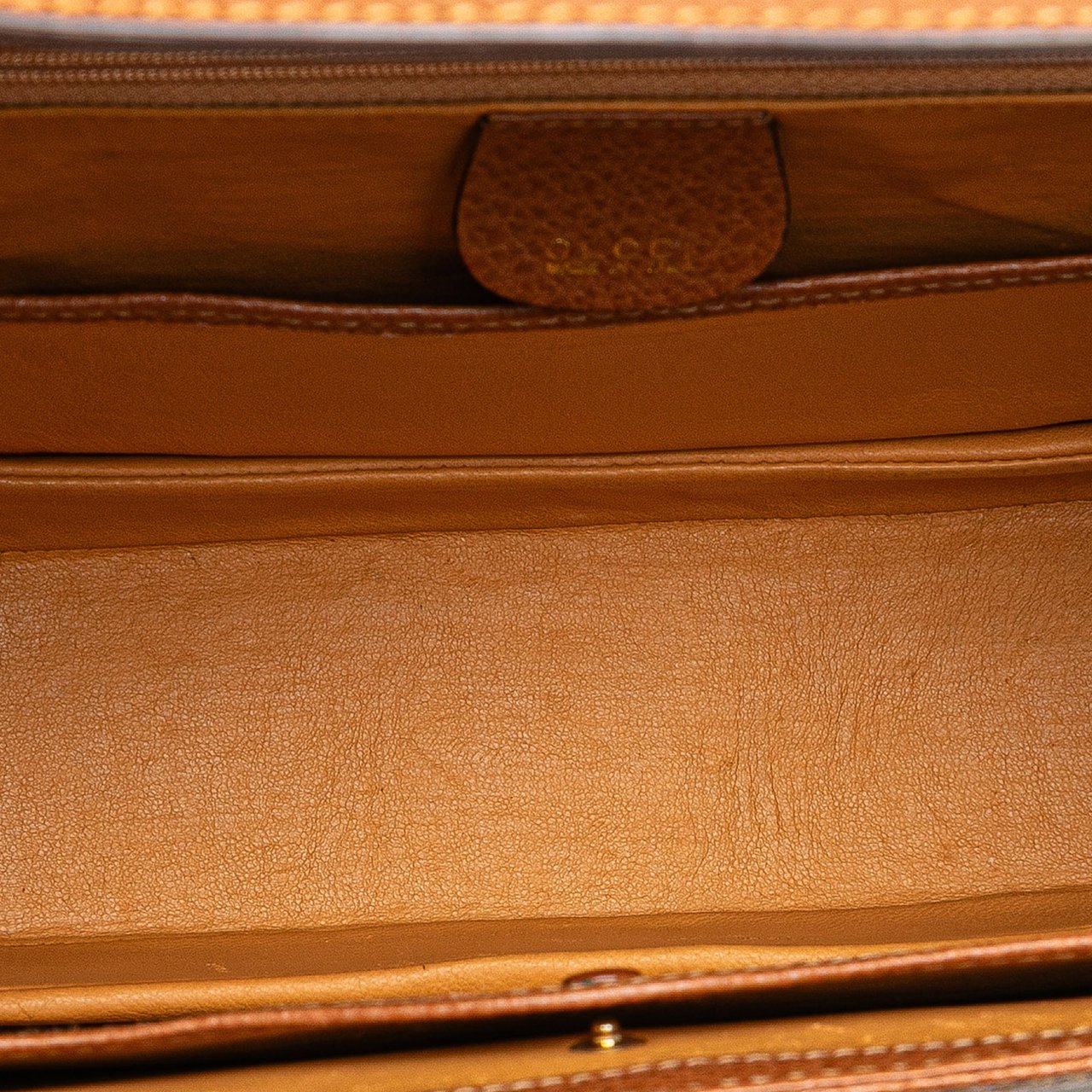 Gucci Grained Calfskin Bamboo Night Bruin