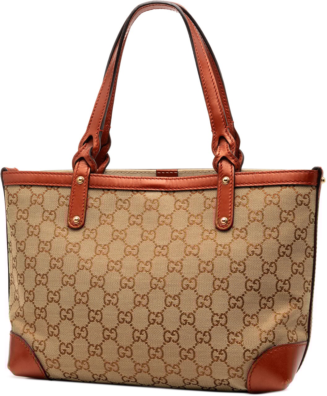 Gucci GG Canvas Craft Tote Bruin