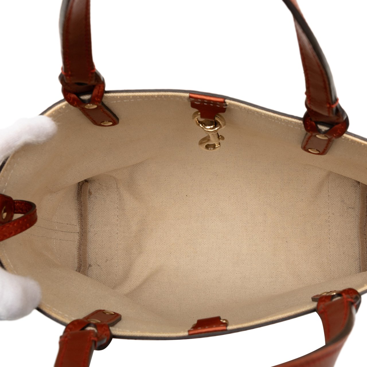 Gucci GG Canvas Craft Tote Bruin