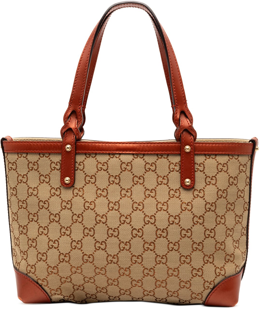 Gucci GG Canvas Craft Tote Bruin
