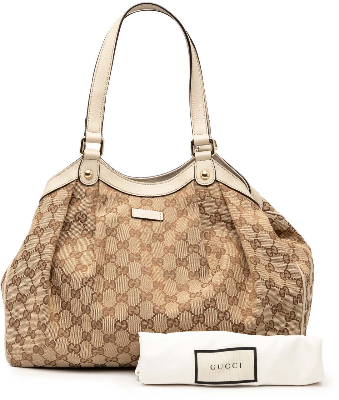 Gucci GG Canvas Tote Bruin
