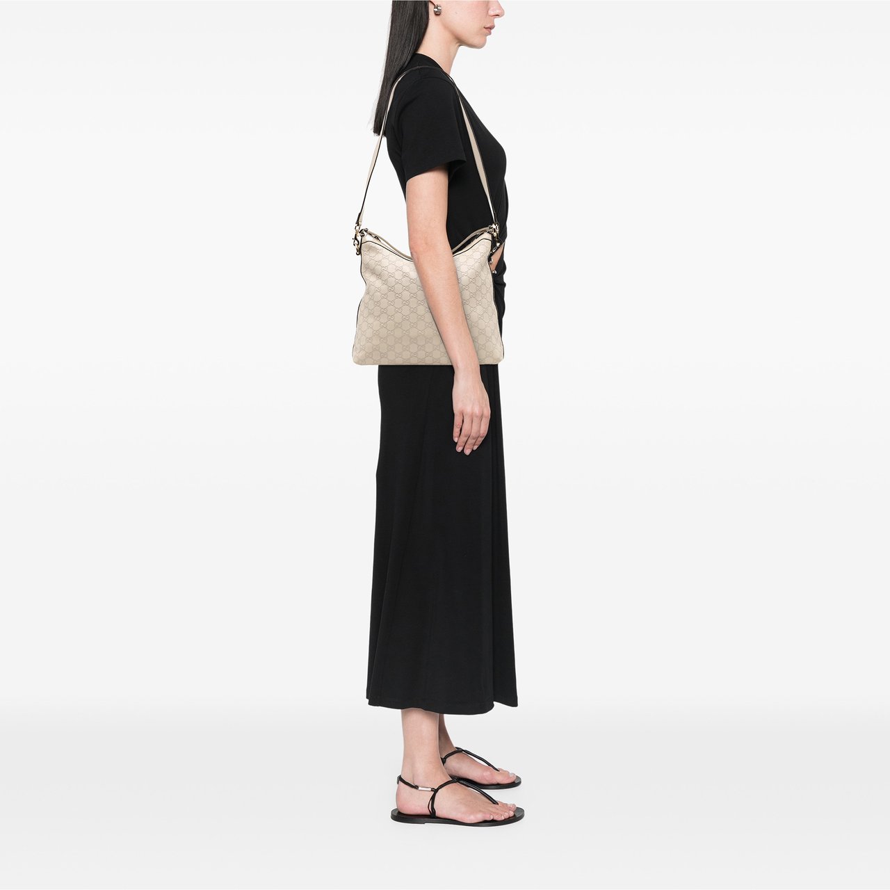 Gucci Small Guccissima Miss GG Hobo Bruin
