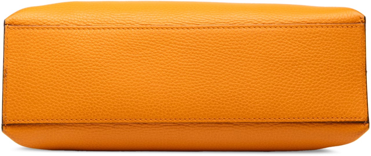 Gucci Small Leather Bamboo Daily Satchel Oranje