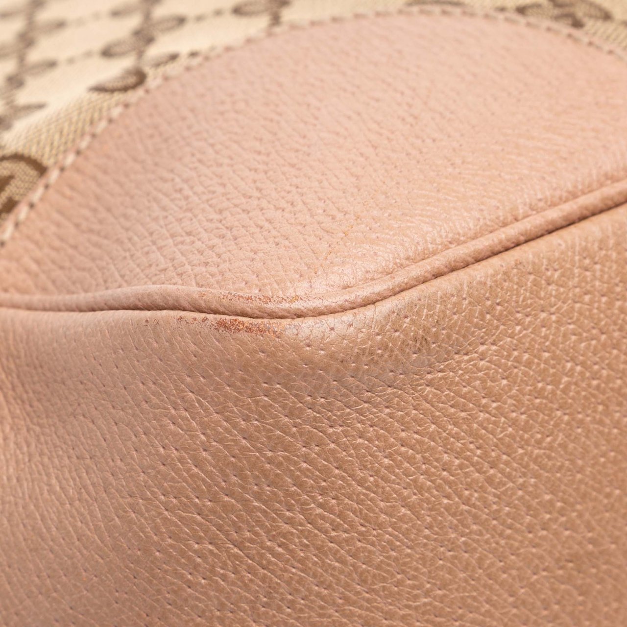 Gucci GG Canvas and Leather Bree Tote Roze
