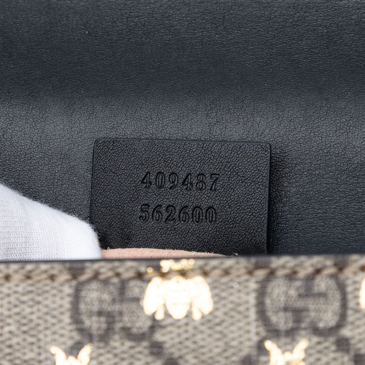 Gucci Small GG Supreme Bee Padlock Crossbody Bruin