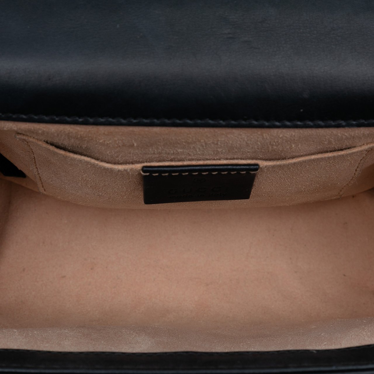 Gucci Small GG Supreme Bee Padlock Crossbody Bruin