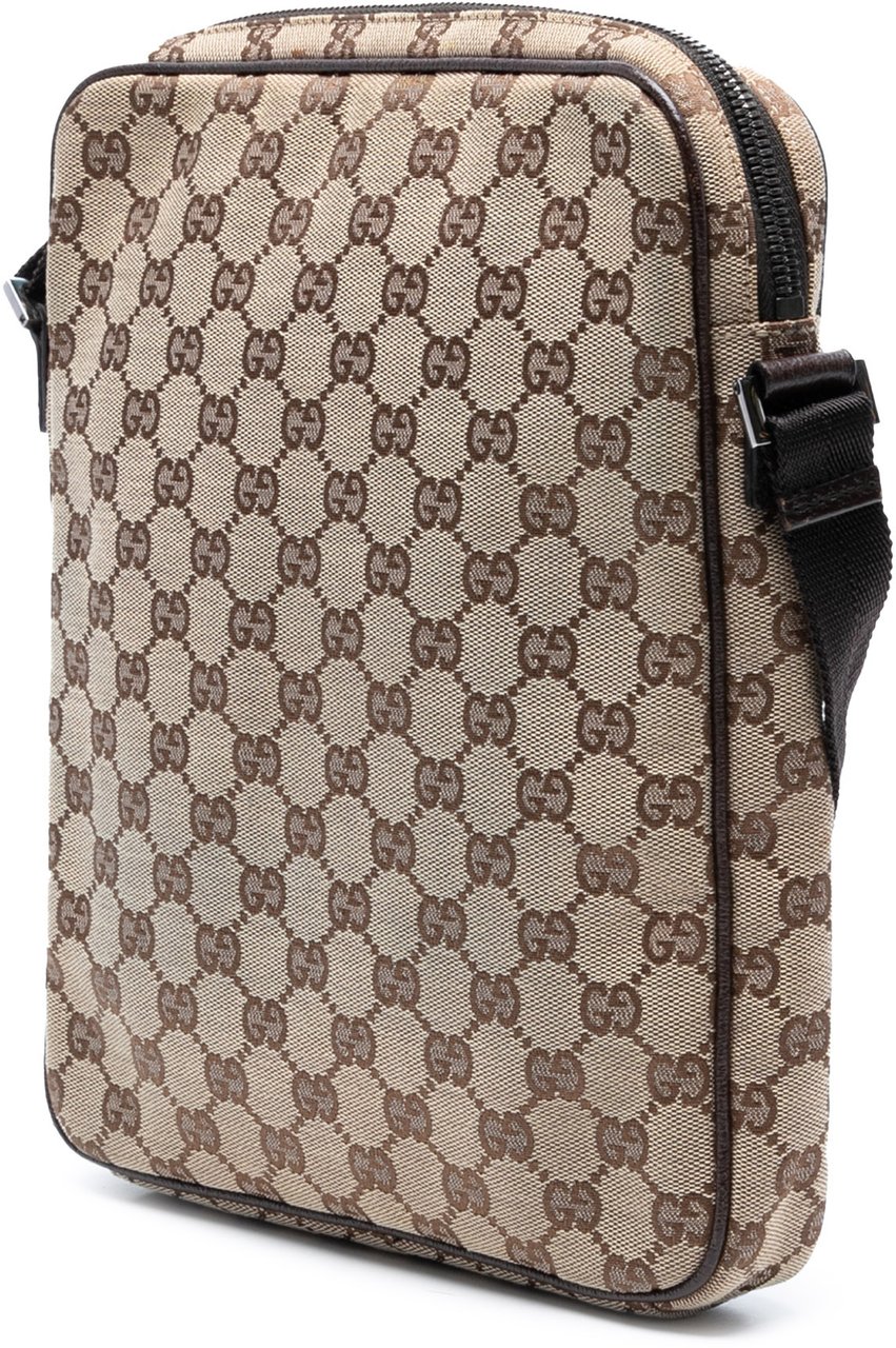 Gucci GG Canvas Crossbody Bruin