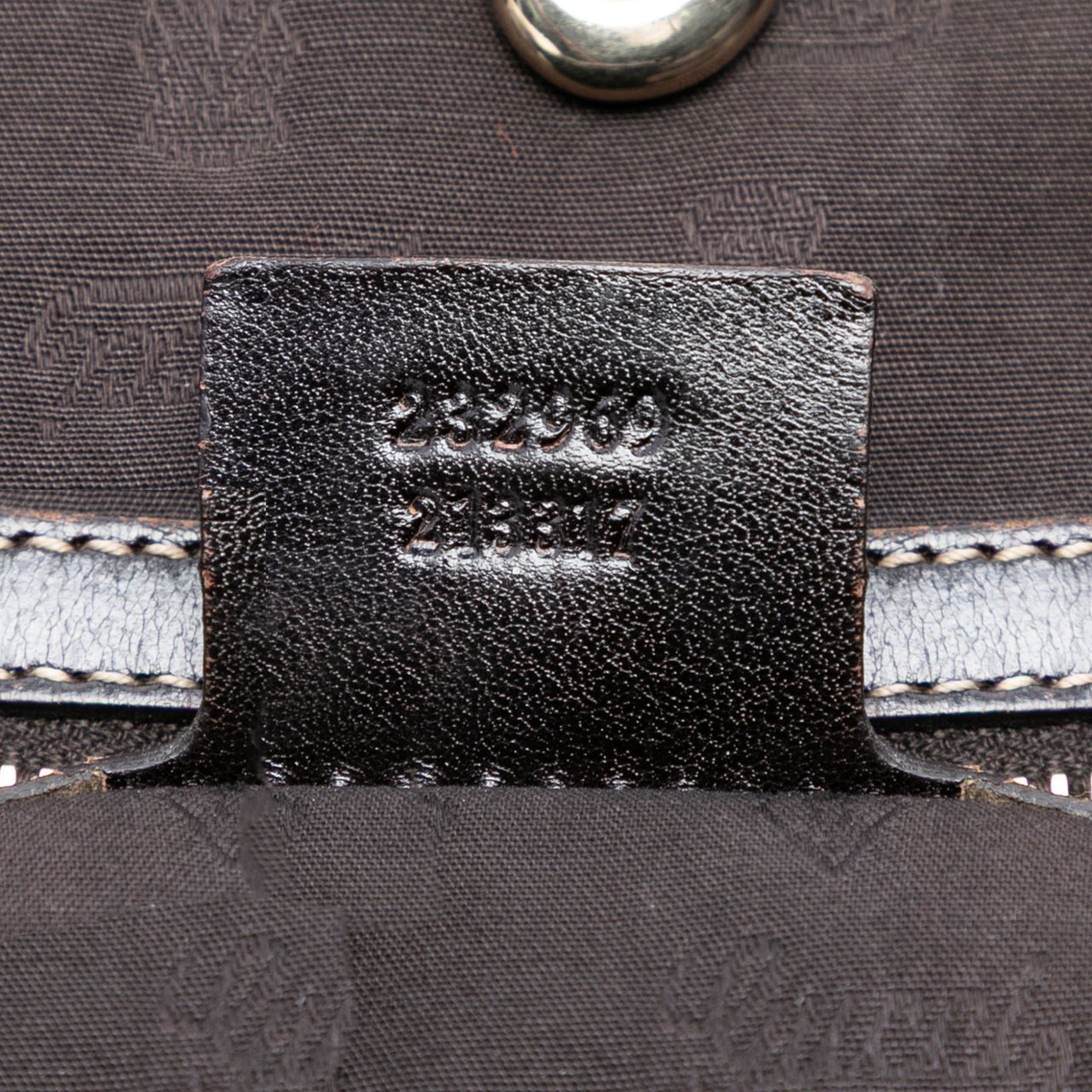 Gucci GG Canvas Web Tassel Tote Bruin