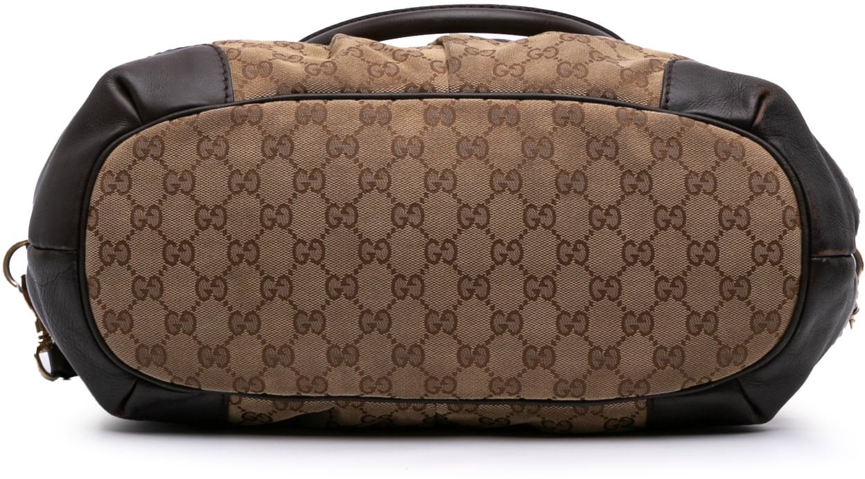 Gucci GG Canvas Sukey Satchel Bruin