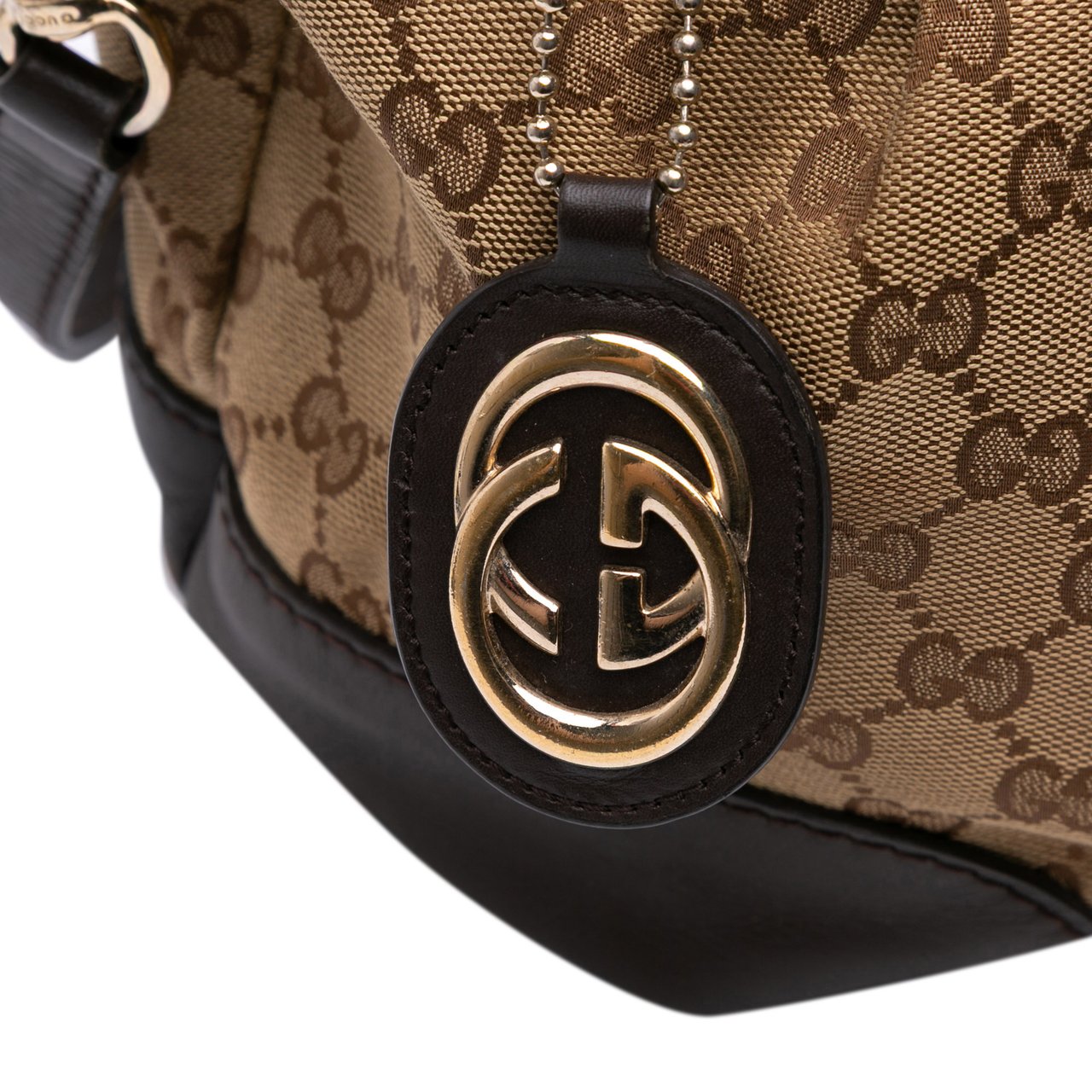 Gucci GG Canvas Sukey Satchel Bruin