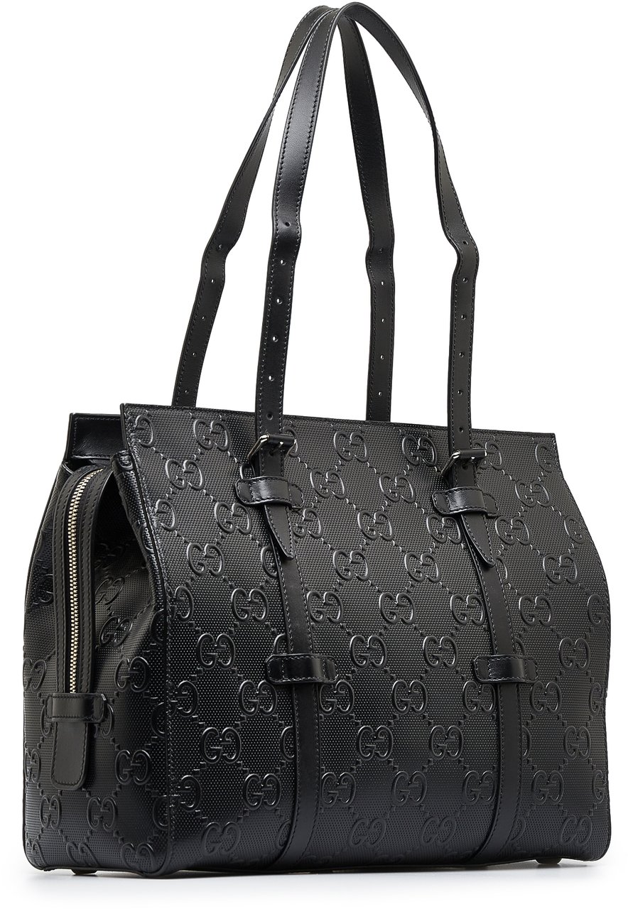 Gucci GG Embossed Tote Zwart