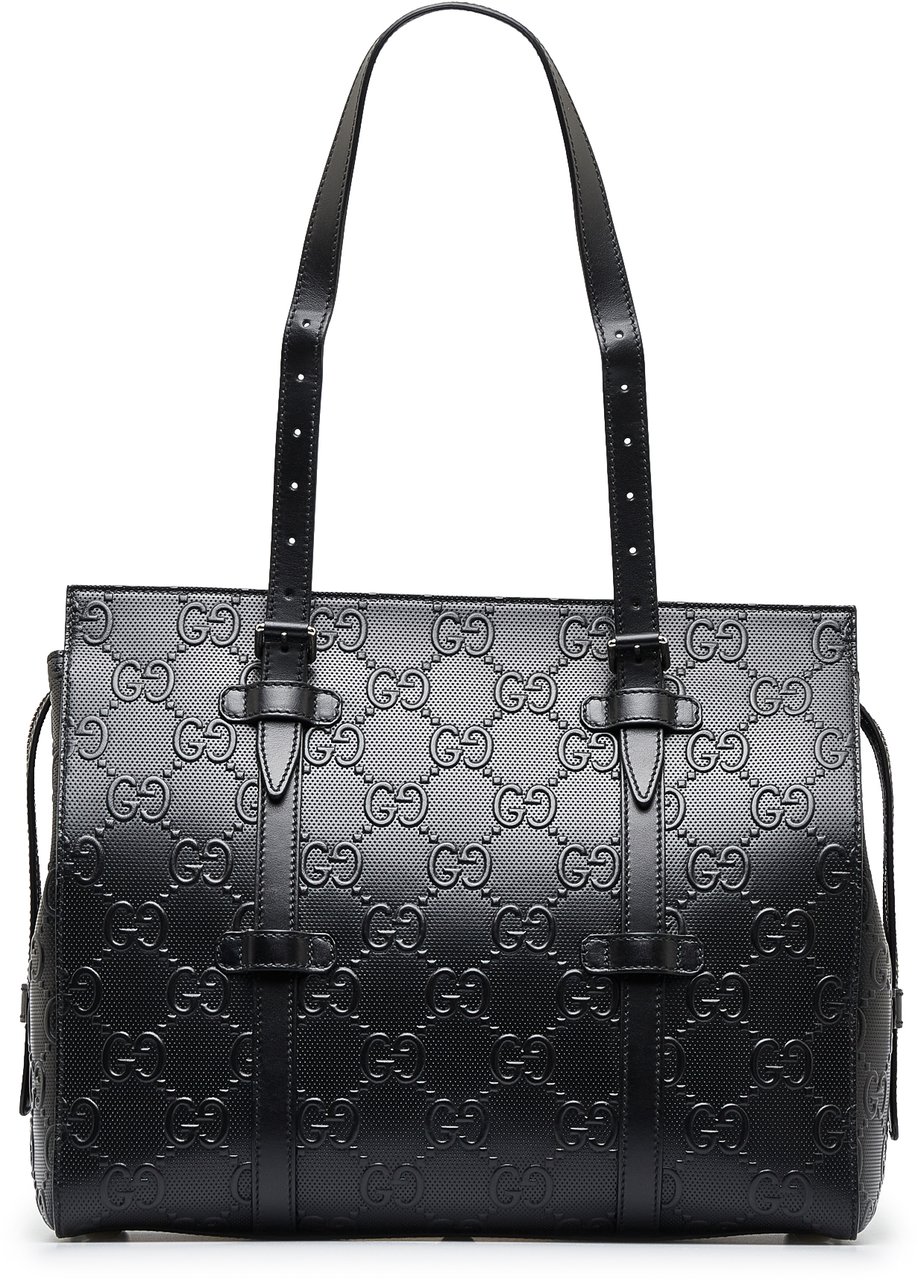 Gucci GG Embossed Tote Zwart