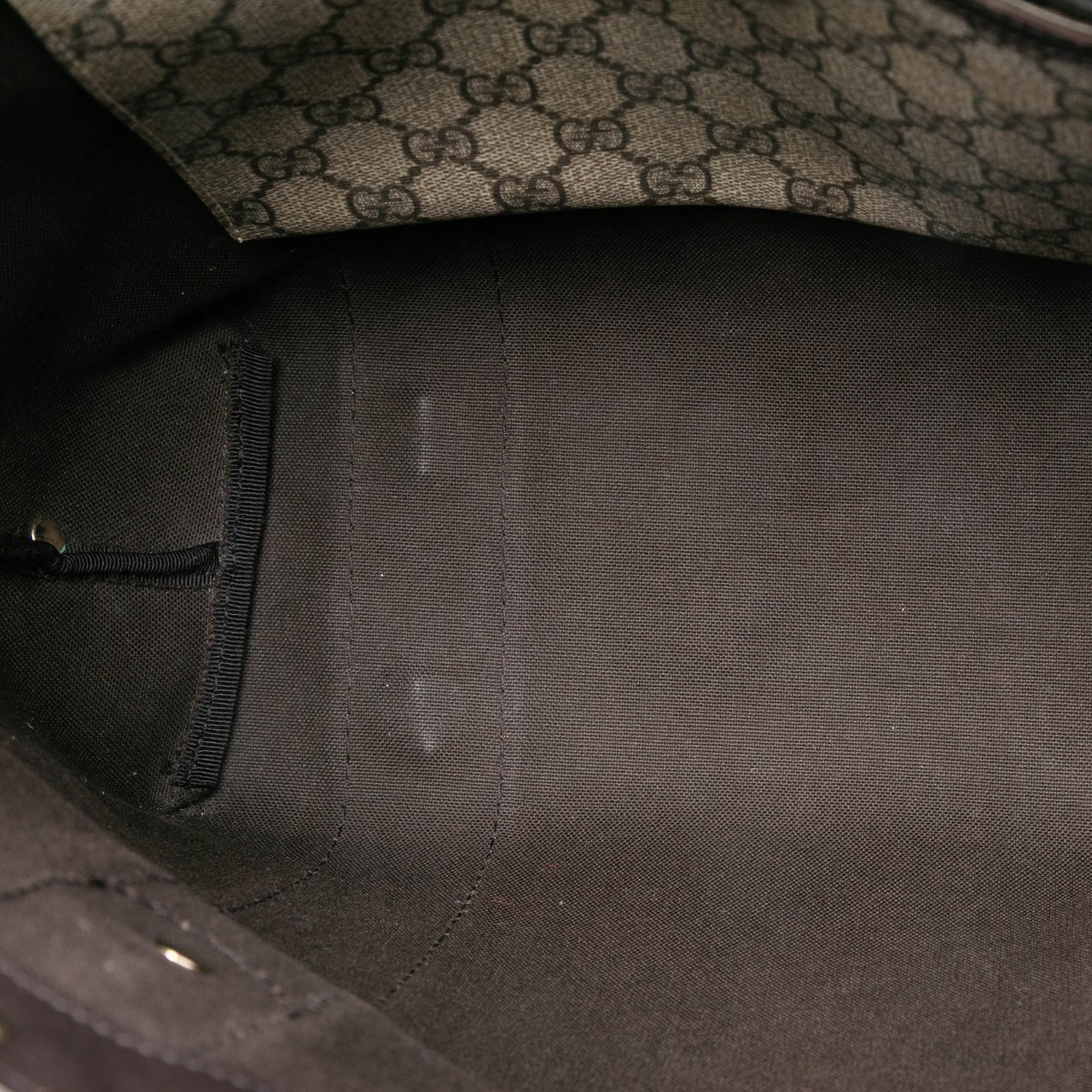 Gucci GG Supreme Bow Mirror Tote Bruin