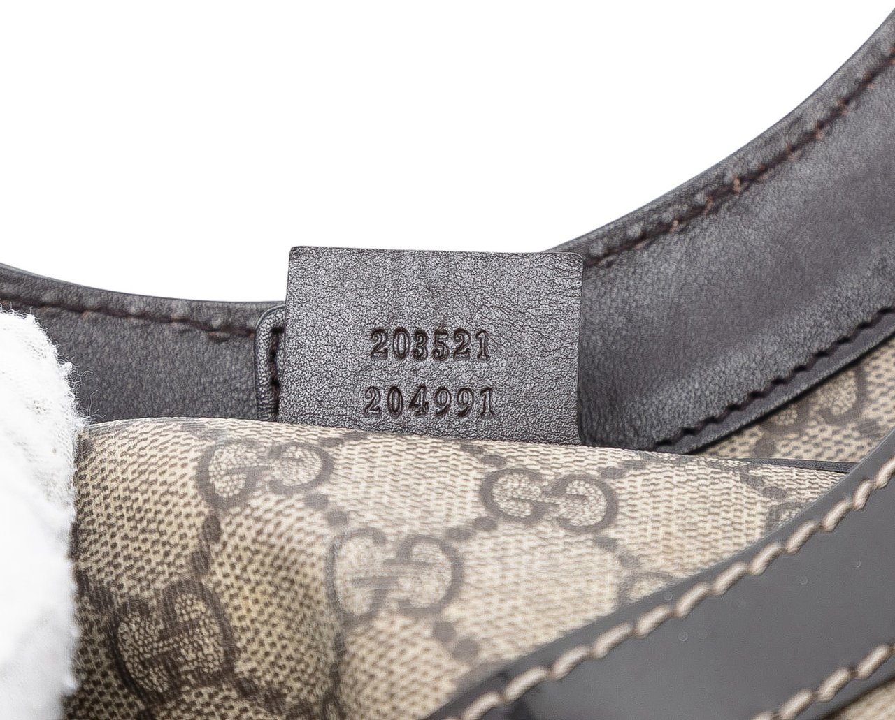 Gucci GG Supreme Bow Mirror Tote Bruin