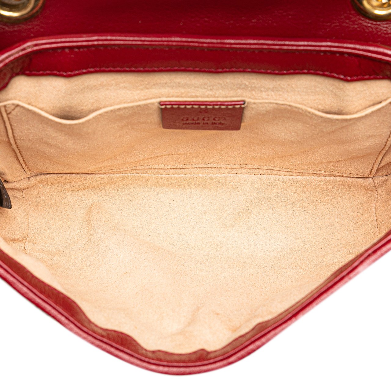 Gucci Small GG Marmont GG Matelasse Diagonal Canvas Shoulder Bag Bruin
