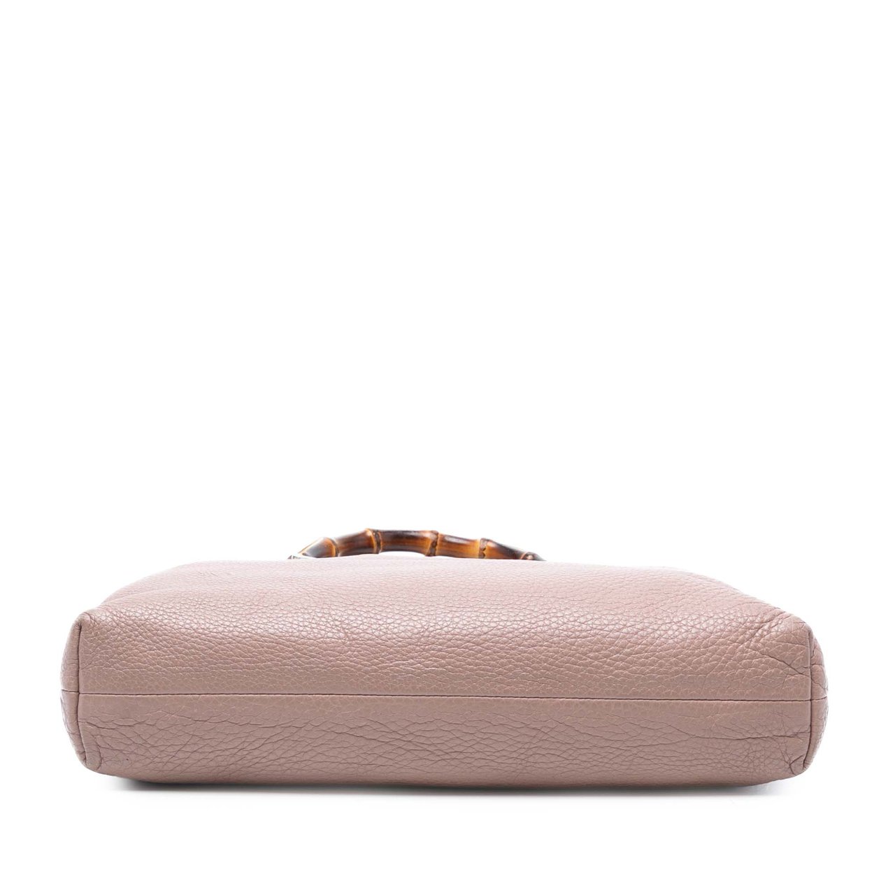 Gucci Tall Leather Bamboo Shopper Tote Roze