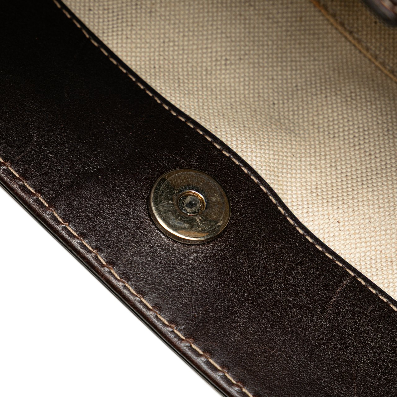 Gucci GG Canvas Web Mayfair Tote Bruin