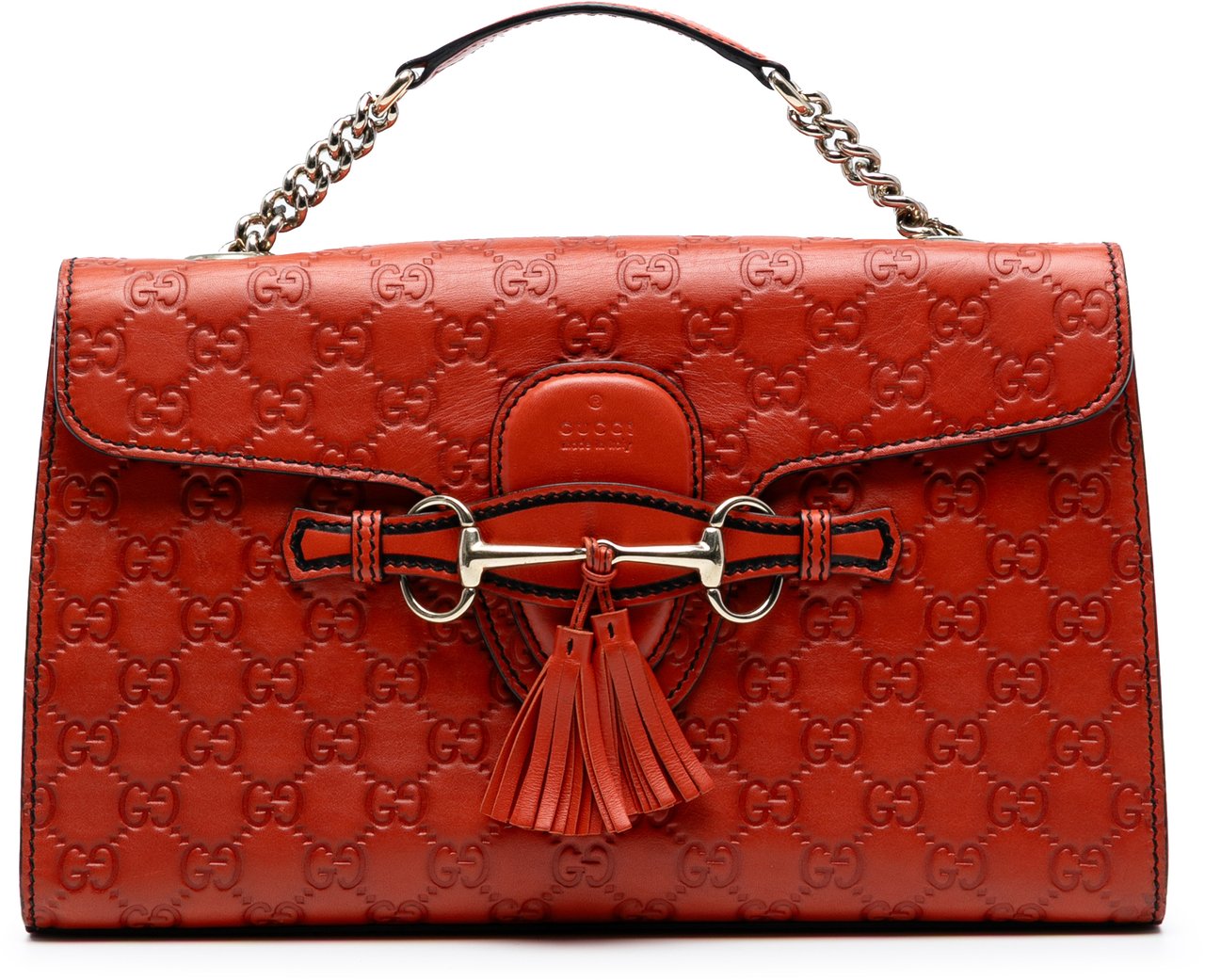 Gucci Medium Guccissima Emily Shoulder Bag Oranje