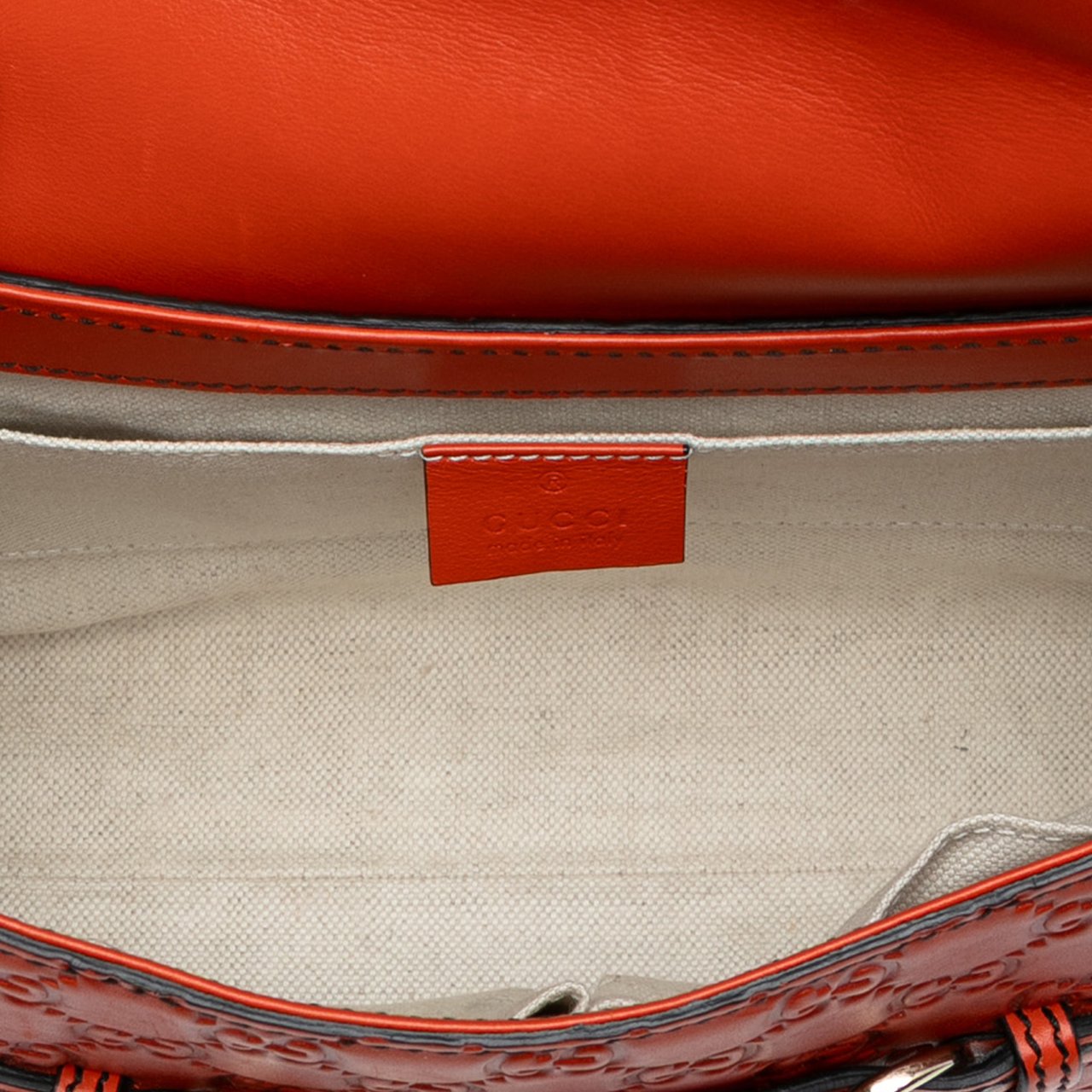 Gucci Medium Guccissima Emily Shoulder Bag Oranje