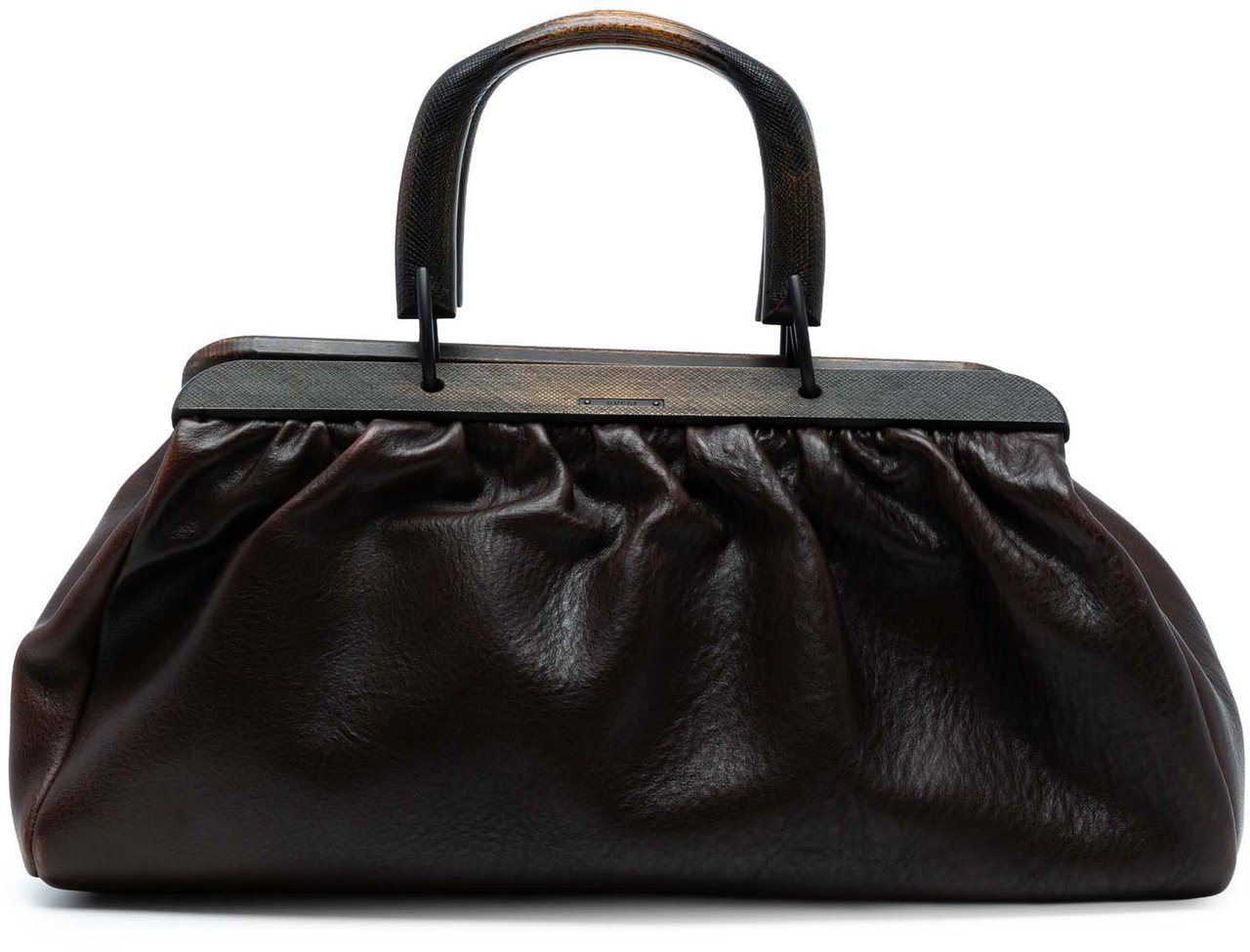 Gucci Leather Handbag Bruin