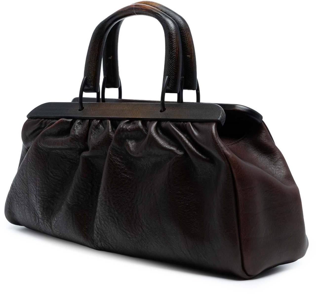 Gucci Leather Handbag Bruin