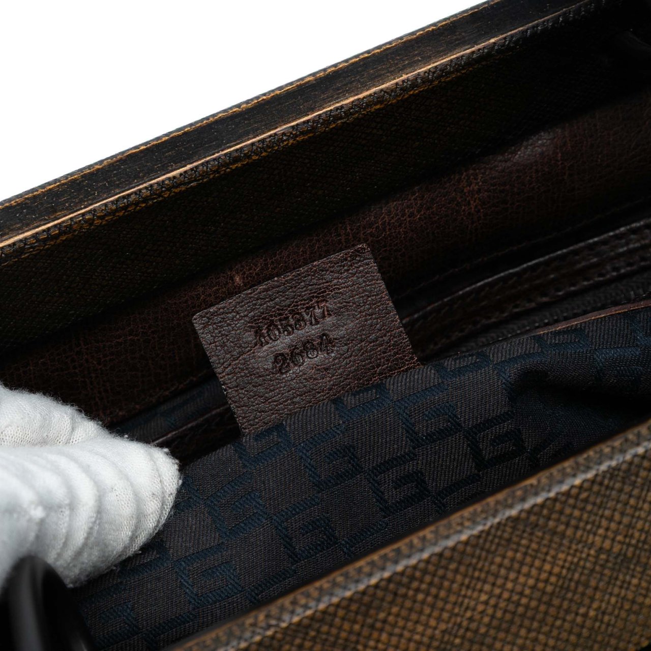 Gucci Leather Handbag Bruin