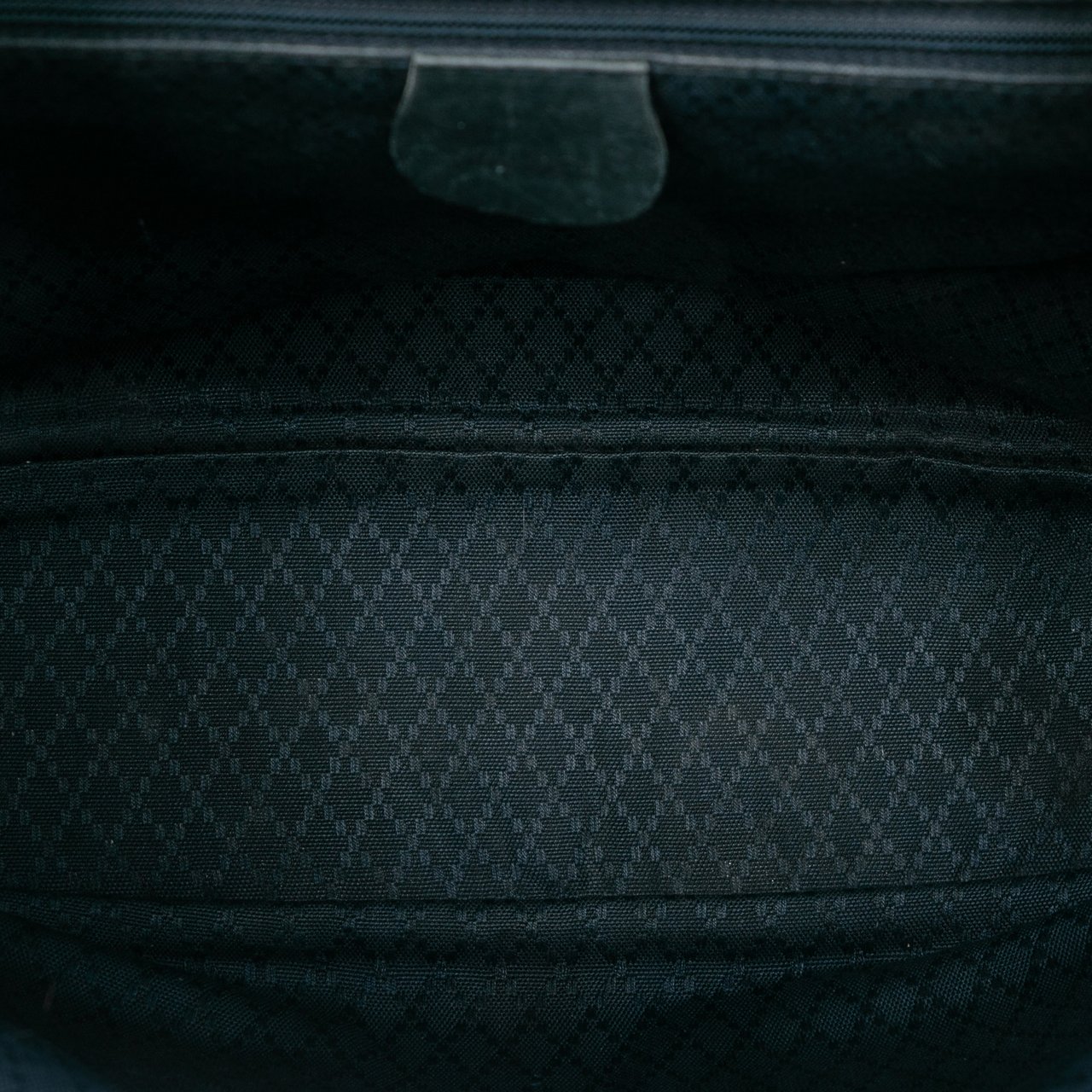 Gucci Calfskin Bamboo Drawstring Backpack Zwart