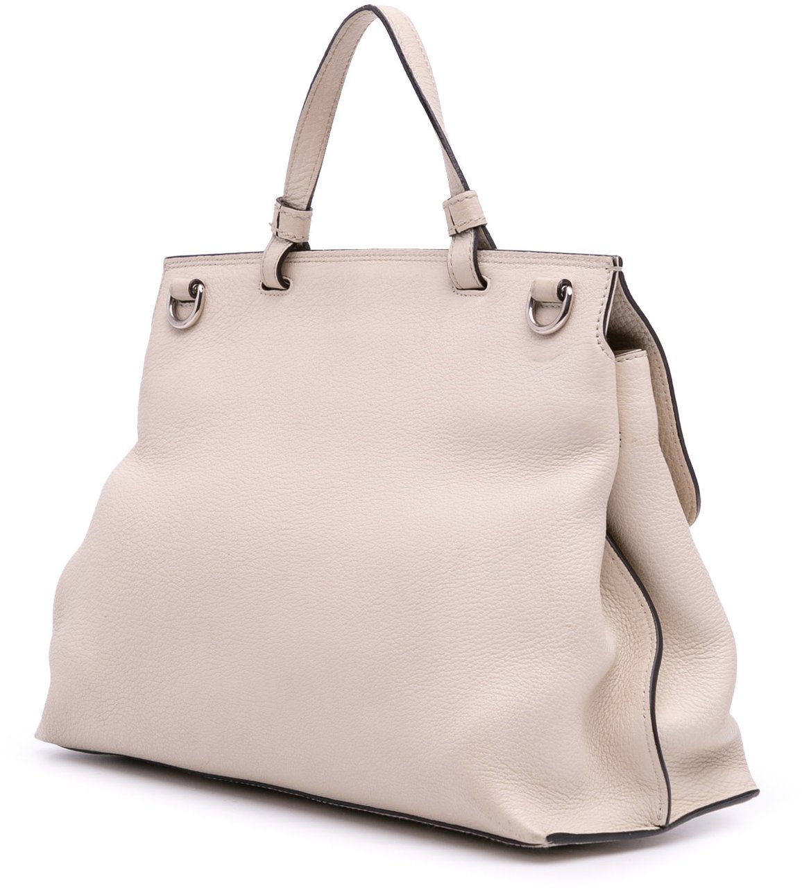 Gucci Medium Leather Bamboo Daily Satchel Wit