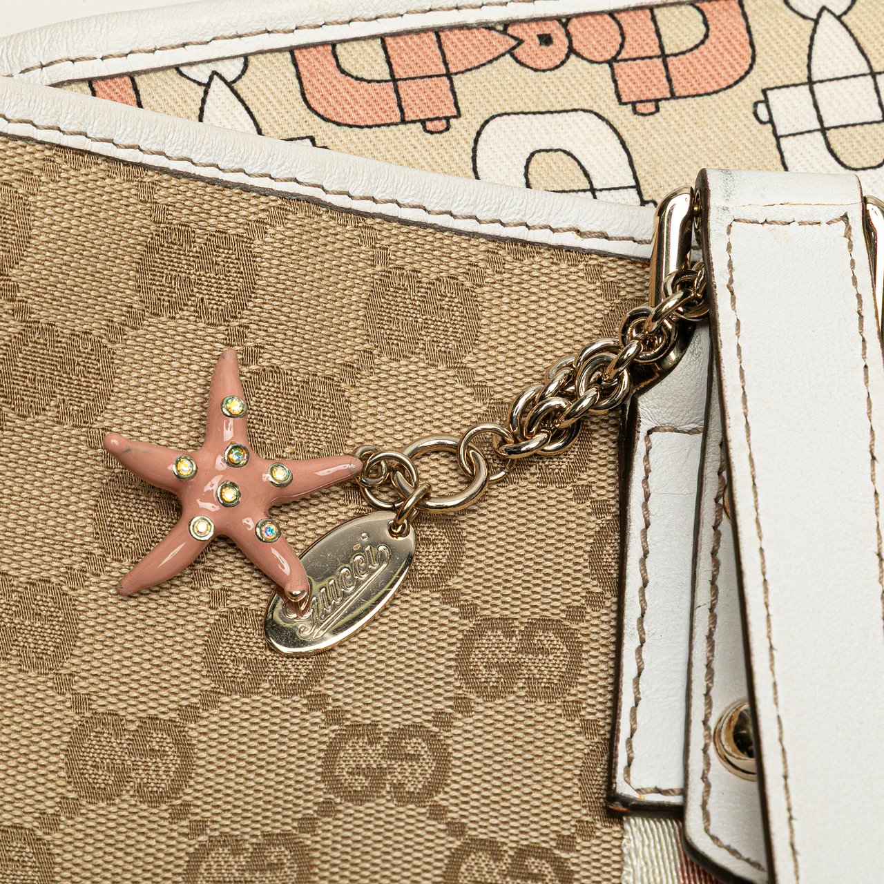 Gucci GG Canvas Jolicoeur Tote Bruin