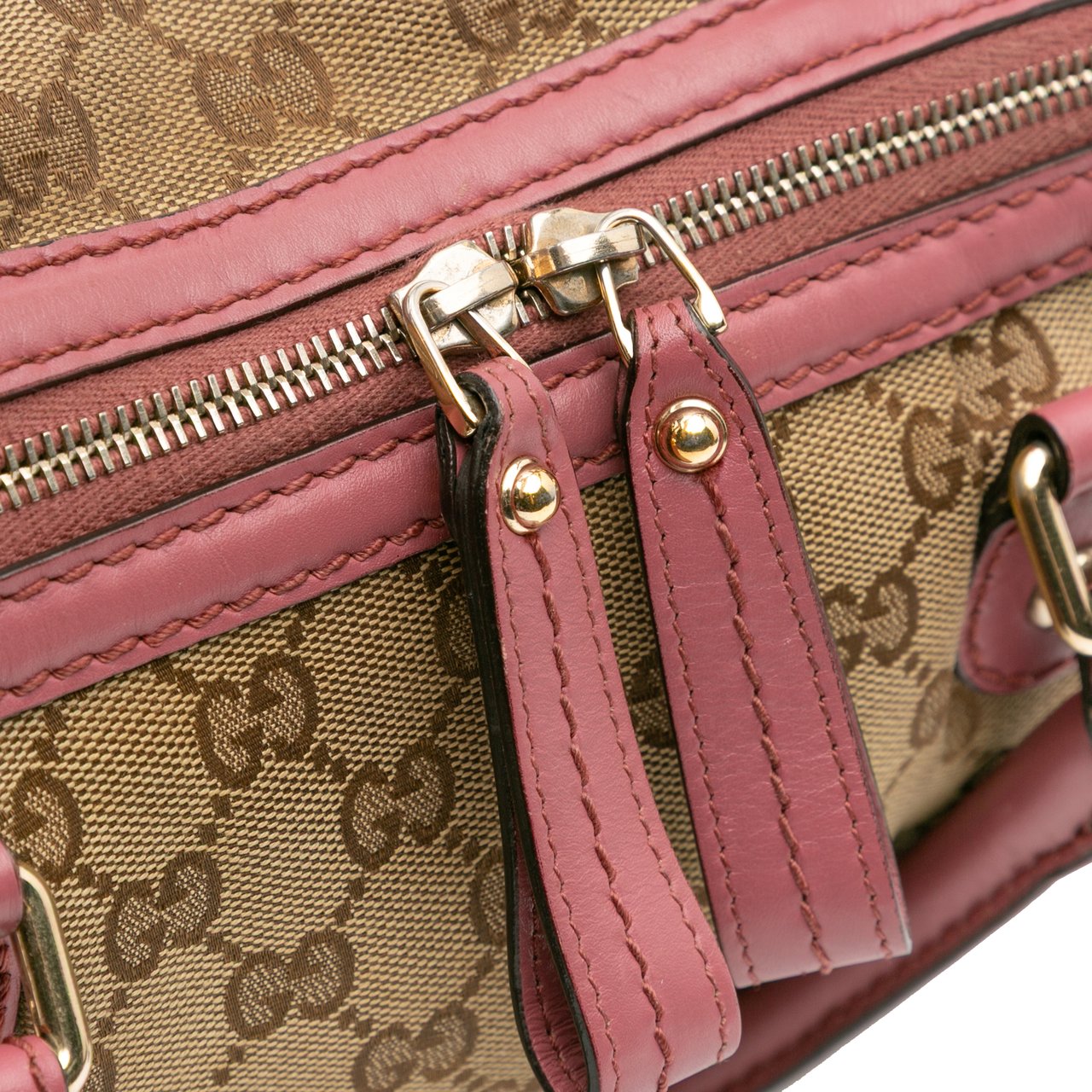 Gucci GG Canvas Sukey Satchel Bruin