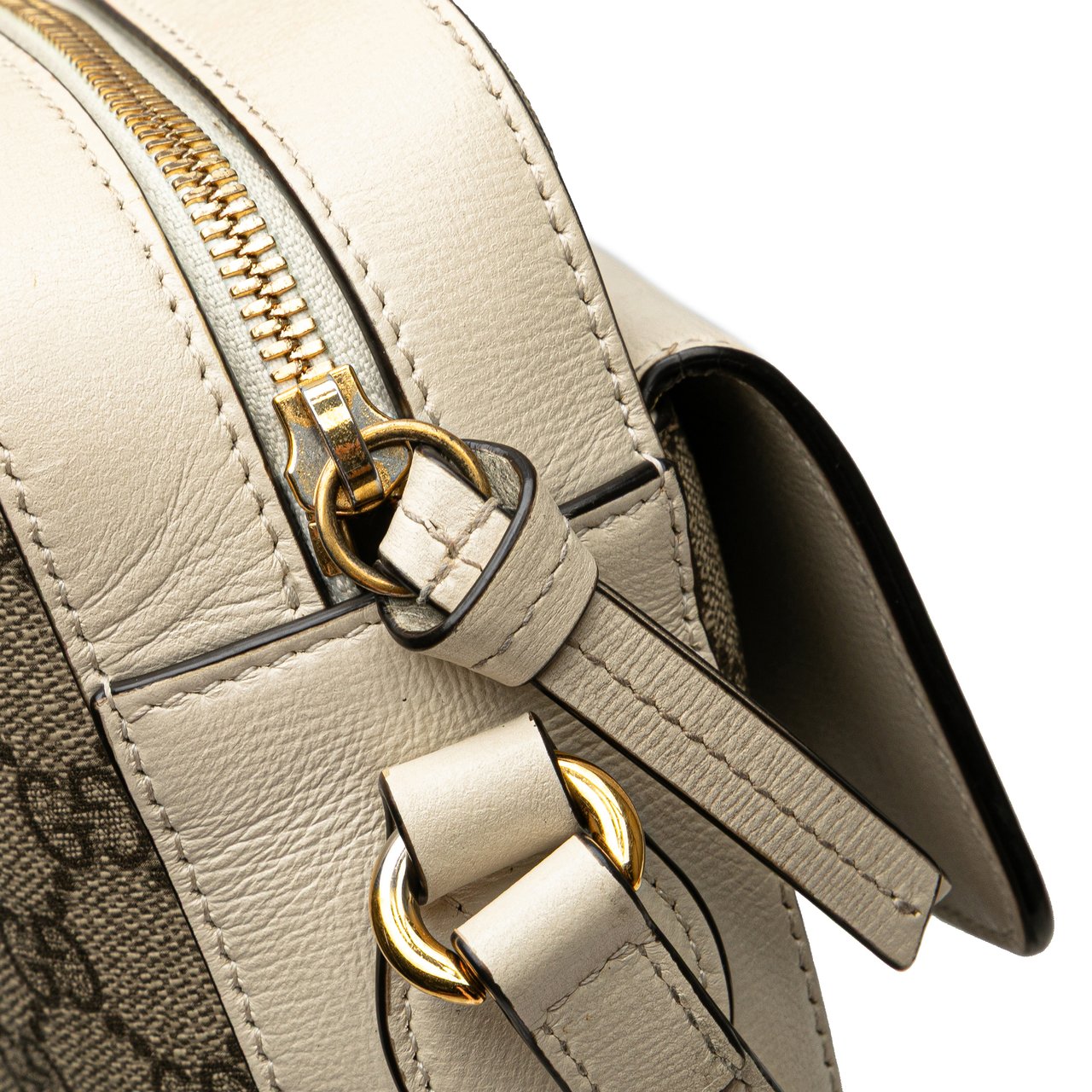 Gucci Small GG Supreme Horsebit 1955 Crossbody Bruin