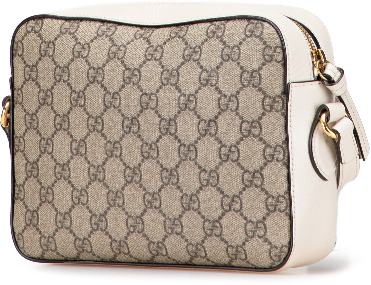 Gucci Small GG Supreme Horsebit 1955 Crossbody Bruin