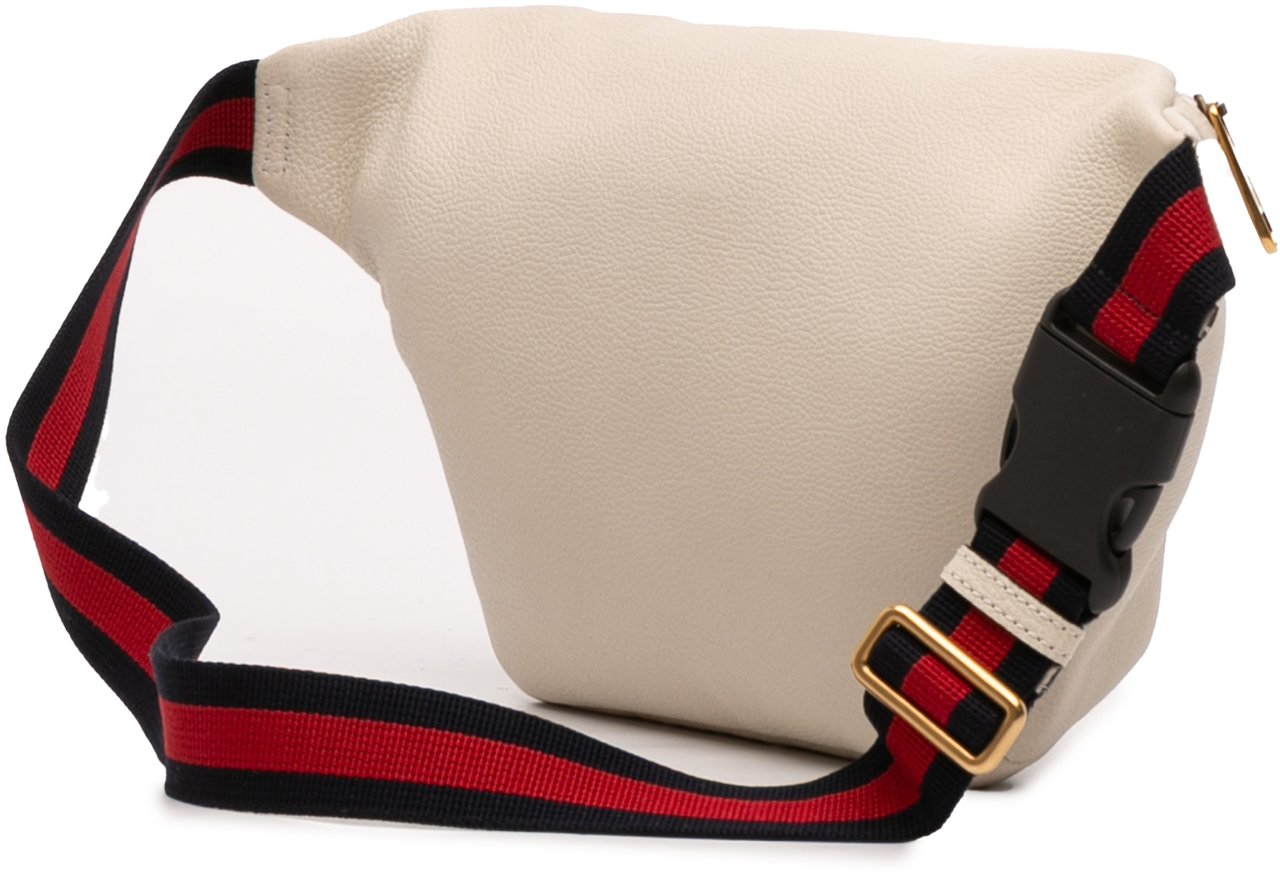 Gucci Leather Logo Belt Bag Wit