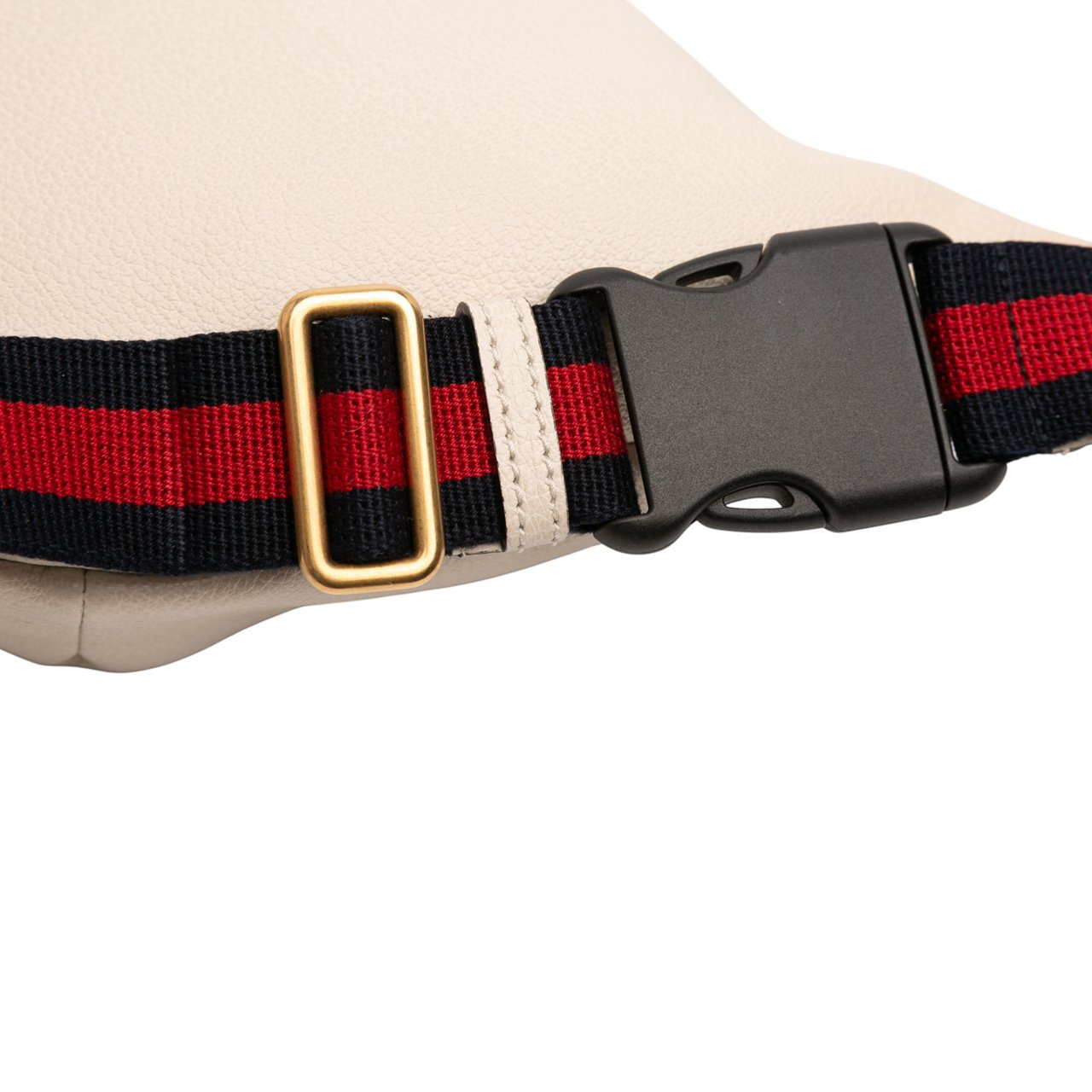 Gucci Leather Logo Belt Bag Wit