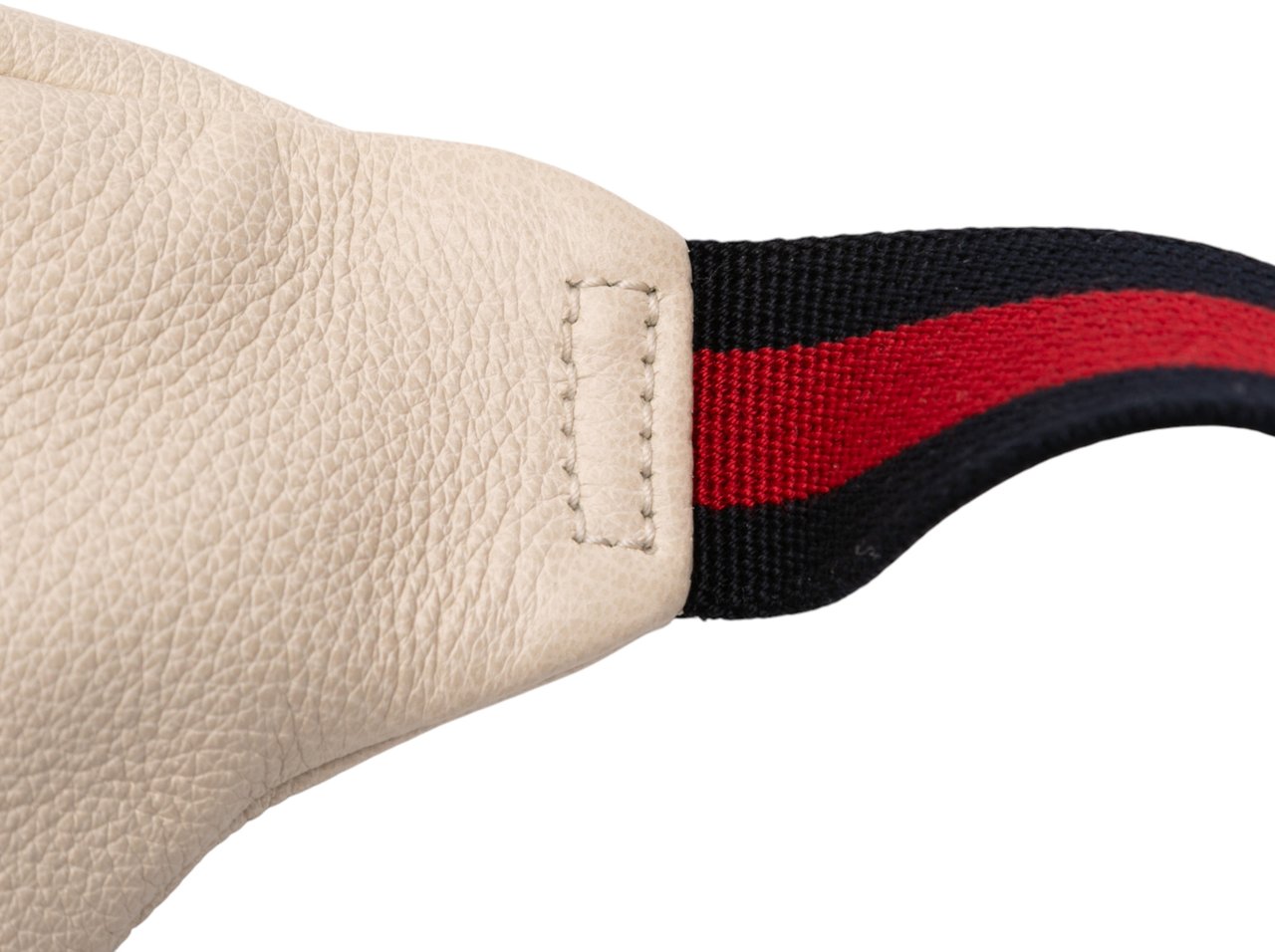 Gucci Leather Logo Belt Bag Wit