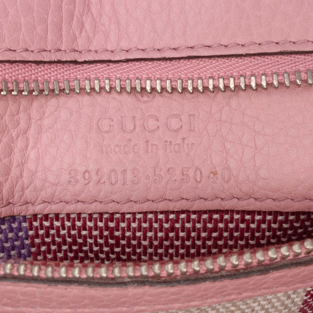 Gucci Medium Leather Bamboo Daily Satchel Roze