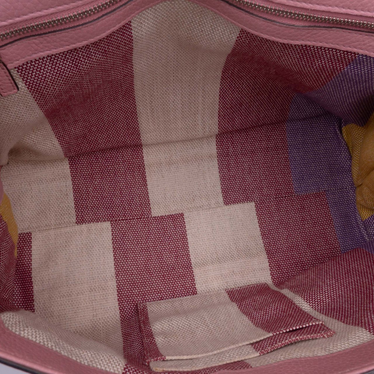Gucci Medium Leather Bamboo Daily Satchel Roze