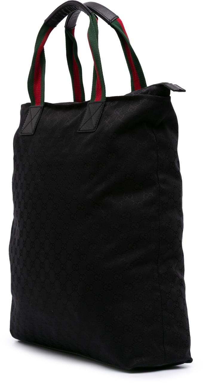 Gucci GG Canvas Web Tote Zwart