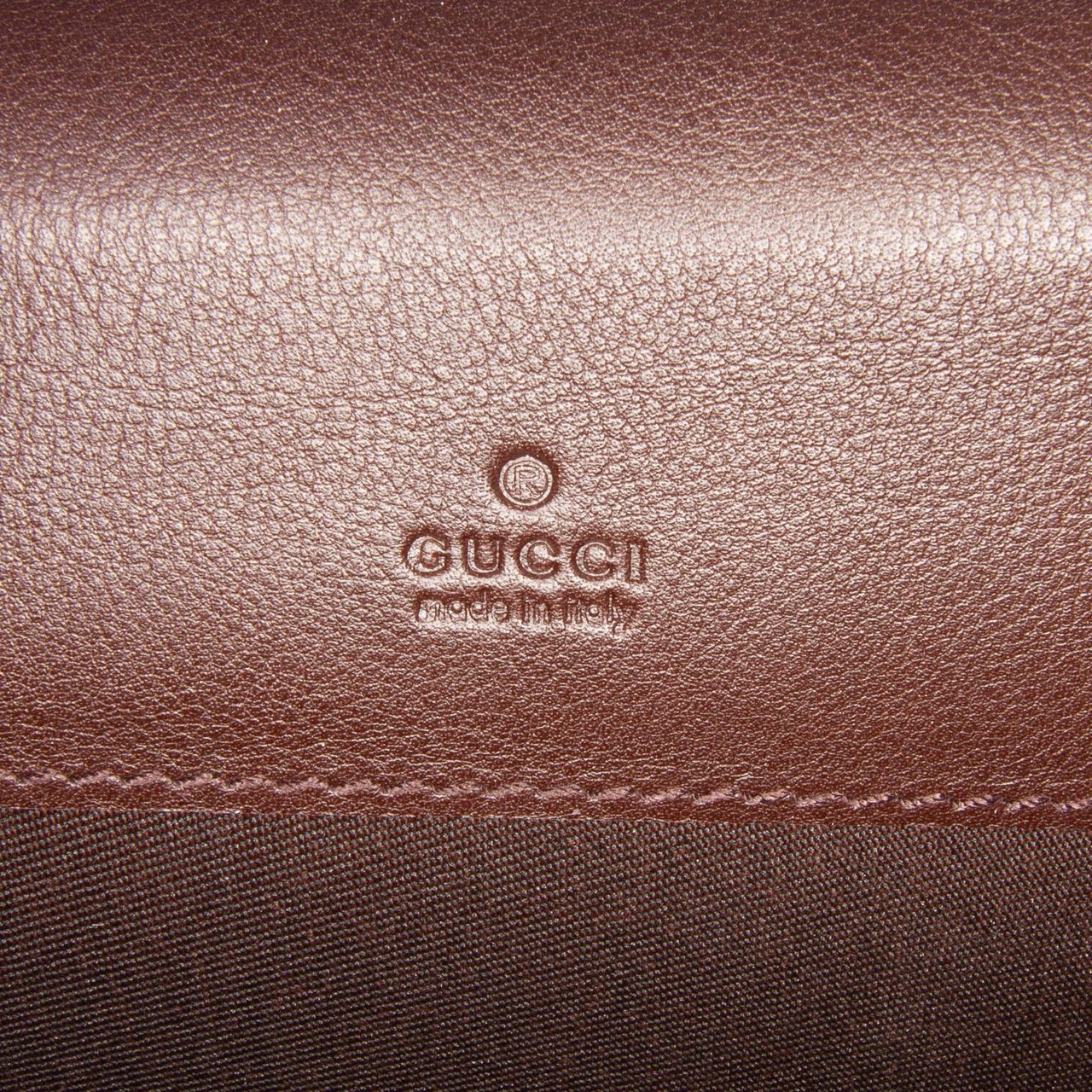 Gucci Microguccissima Travel Organizer Bruin