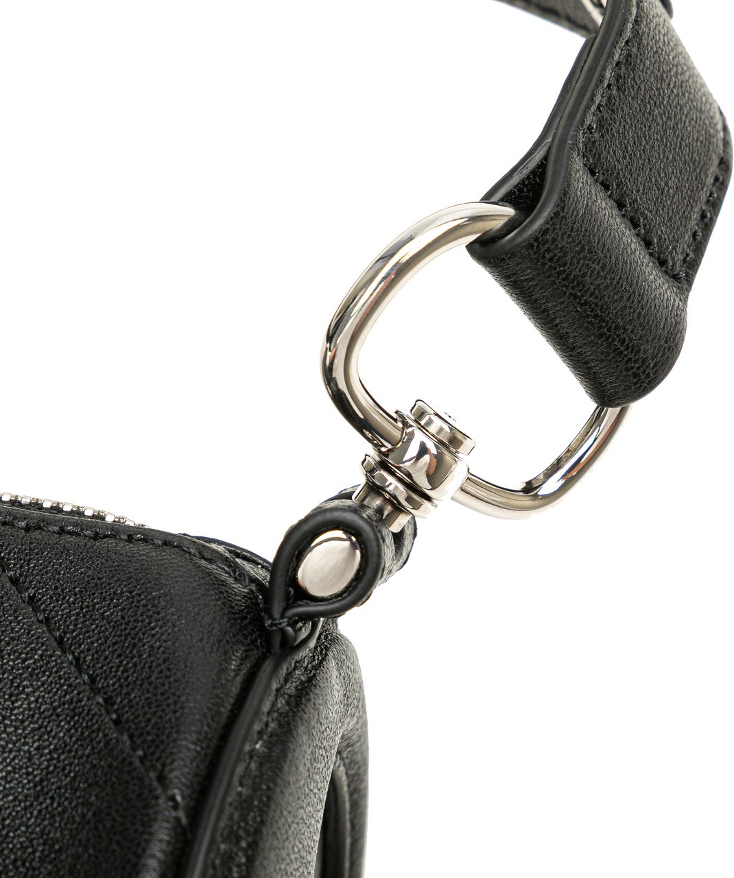 Gucci Mini Leather Blondie Barrel Shoulder Bag Zwart