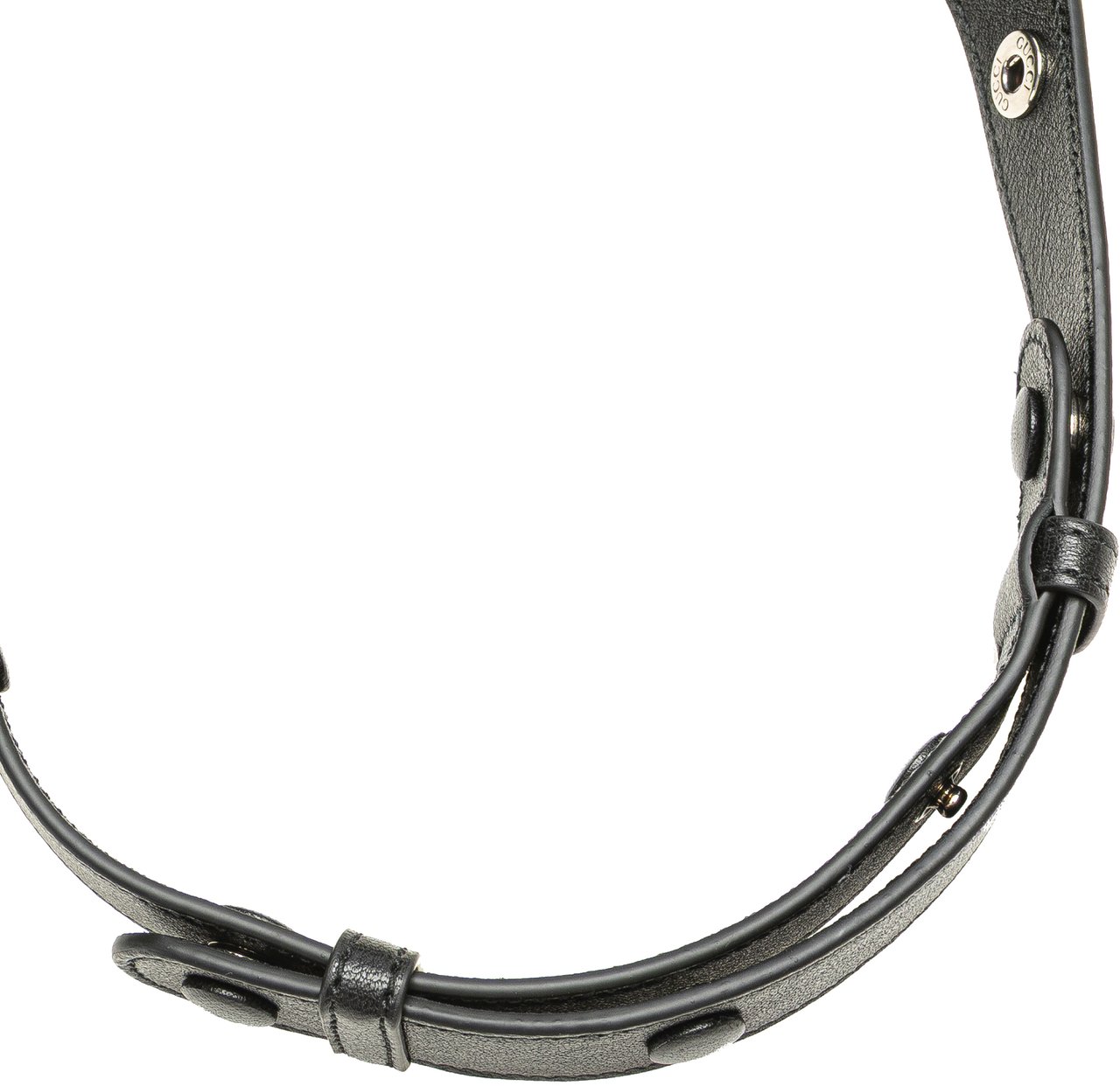 Gucci Mini Leather Blondie Barrel Shoulder Bag Zwart